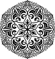 bloemenpatroon in vintage mandala-stijl voor tatoeages, stoffen of decoraties en meer. vectorillustratie. vector