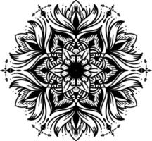 bloemenpatroon in vintage mandala-stijl voor tatoeages, stoffen of decoraties en meer. vectorillustratie. vector