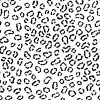 vector naadloze patroon met luipaardvel. zwarte en witte luipaardvlekken.