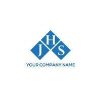 jhs brief logo ontwerp op witte achtergrond. jhs creatieve initialen brief logo concept. jhs-briefontwerp. vector