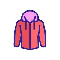 hoodie pictogram vector. geïsoleerde contour symbool illustratie vector