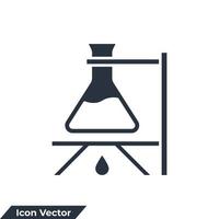 biochemie pictogram logo vectorillustratie. scheikunde symbool sjabloon voor grafische en webdesign collectie vector