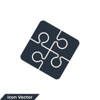 logica pictogram logo vectorillustratie. puzzel symbool sjabloon voor grafische en webdesign collectie vector