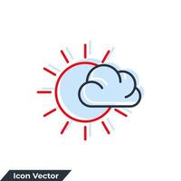 meteorologie pictogram logo vectorillustratie. weersymboolsjabloon voor grafische en webdesigncollectie vector