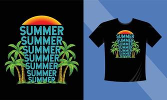 zomer zomer zomer t-shirt vectorillustratie op het thema van Californië. grunge-achtergrond. typografie, t-shirtafbeeldingen, print, poster, banner, flyer, ansichtkaart vector