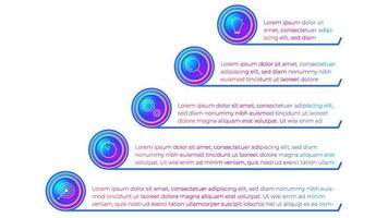 stap infographics vectorillustratie, creatieve infographics object vector. vector