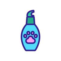 dier wassen zeep shampoo fles pictogram vector overzicht illustratie