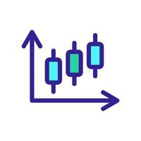 grafiek pictogram vector. geïsoleerde contour symbool illustratie vector