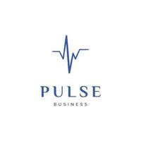 pulse icoon logo ontwerp inspiratie vector