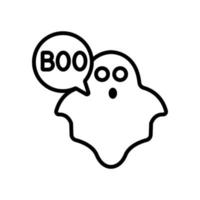 spook pictogram vector. geïsoleerde contour symbool illustratie vector