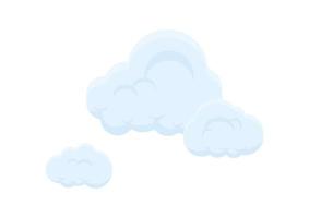 verzameling van cartoon bubble cloud vector op witte achtergrond