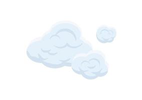 verzameling van cartoon bubble cloud vector op witte achtergrond