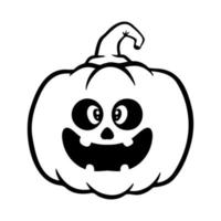 halloween pompoenen jack o lantaarns gezichten. pompoen icoon. enge halloween-pompoen. vector