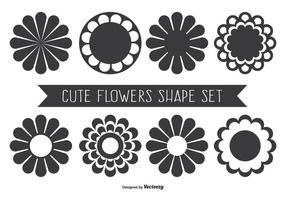 Leuke Assorted Bloemvormen vector