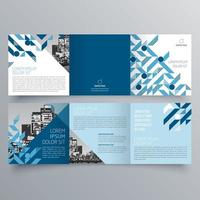 gevouwen brochure sjabloon minimalistisch geometrisch ontwerp voor corporate en business. creatief concept brochure vector sjabloon.