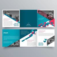 gevouwen brochure sjabloon minimalistisch geometrisch ontwerp voor corporate en business. creatief concept brochure vector sjabloon.