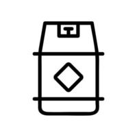 gasstraal pictogram vector. geïsoleerde contour symbool illustratie vector