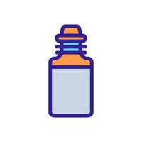 swirl dop en fles pictogram vector overzicht illustratie