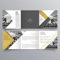 gevouwen brochure sjabloon minimalistisch geometrisch ontwerp voor corporate en business. creatief concept brochure vector sjabloon.