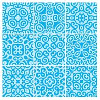 tegels patronen naadloos ontwerp in vector illustratie gratis vector
