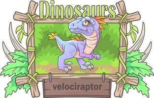 cartoon prehistorische dinosaurus vector