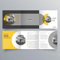 gevouwen brochure sjabloon minimalistisch geometrisch ontwerp voor corporate en business. creatief concept brochure vector sjabloon.