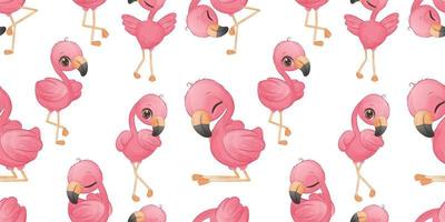 zomer flamingo naadloos patroon vector