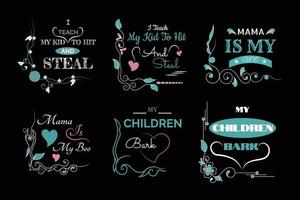 baby t-shirt ontwerp bundel vector