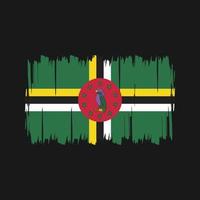 Dominicaanse vlag vector. nationale vlag vector
