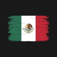 mexico vlag borstel vector. nationale vlag vector