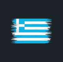 griekse vlag borstel vector. nationale vlag vector
