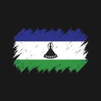 lesotho vlag borstel. nationale vlag vector