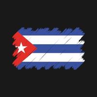 Cuba vlag penseelstreken. nationale vlag vector