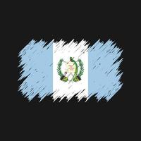 vlagborstel van Guatemala. nationale vlag vector