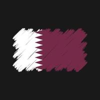 qatar vlag penseelstreken. nationale vlag vector