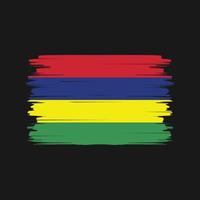 Mauritius vlag borstel vector. nationale vlag vector
