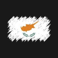 cyprus vlag borstel. nationale vlag vector