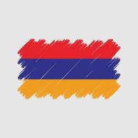 Armenië vlag penseelstreken. nationale vlag vector