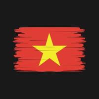 vietnam vlag borstel vector. nationale vlag vector