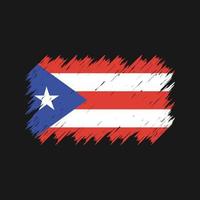 Puerto Rico vlag borstel. nationale vlag vector