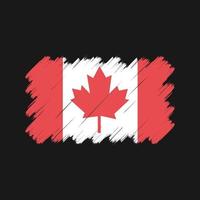 Canadese vlag penseelstreken. nationale vlag vector