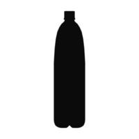 fles plastic pictogram vector zwarte kleur