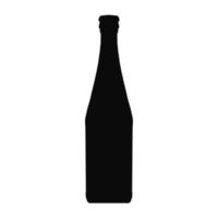 fles wijnstok vector pictogram zwarte kleur