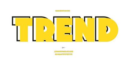 vector trend 3d lettertype kleurrijke moderne typografie stijl