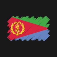 eritrea vlag penseelstreken. nationale vlag vector