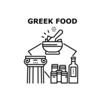 Grieks eten iconen vector illustraties