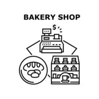 bakkerij winkel vector concept kleur illustratie