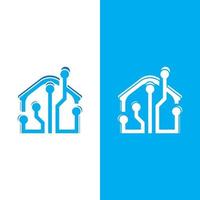 home tech logo vectorillustratie vector