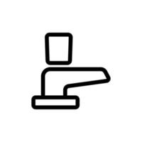 water mixer pictogram vector. geïsoleerde contour symbool illustratie vector