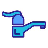 water mixer pictogram vector. geïsoleerde contour symbool illustratie vector